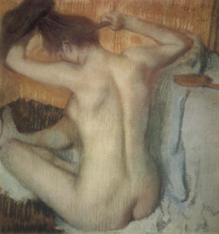 Edgar Degas Woman Combing her Hair china oil painting image